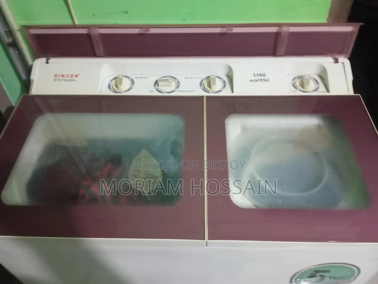 Singer Washing Machine 11kg