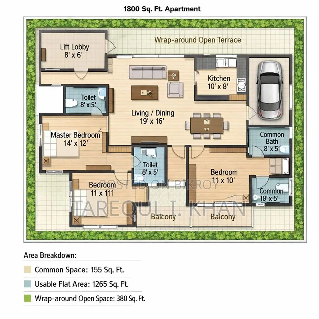 Land Share for Sale in Uttara