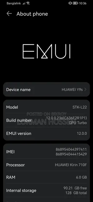 Huawei Y9s (Used)
