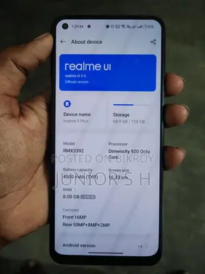 Realme 9 pro+ . (Used)