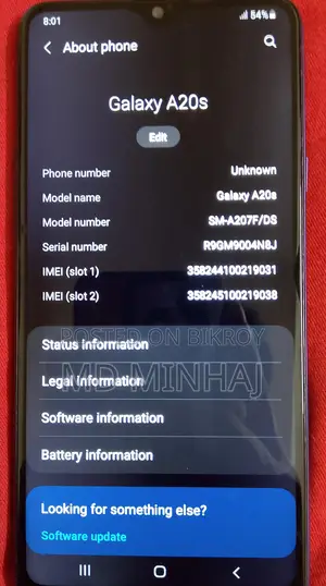 Samsung Galaxy A20s (Used)