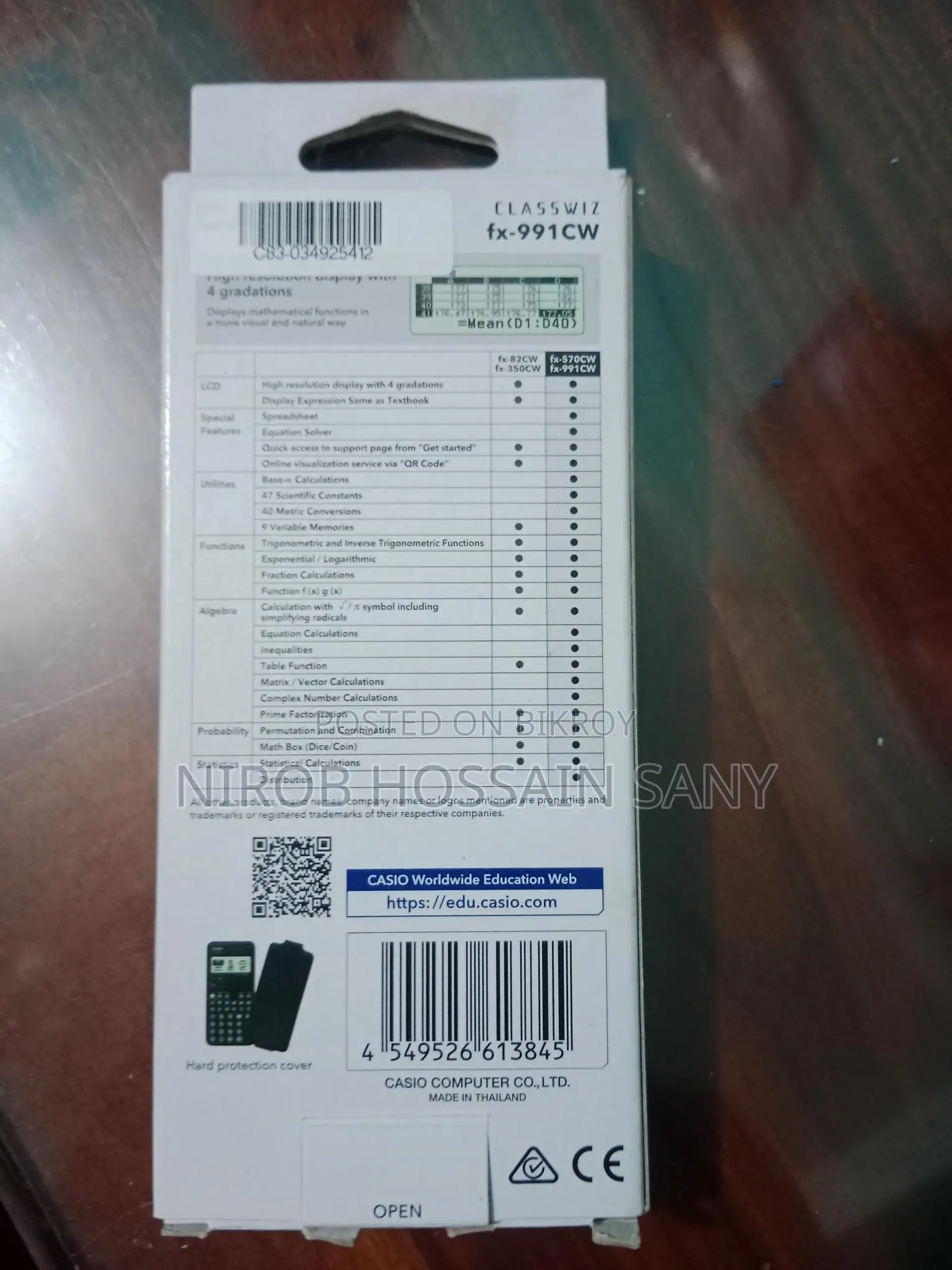 Casio Fx-991 CW