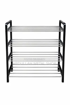 Shoe Rack (4-Layer) Premium Metal & SS Combination