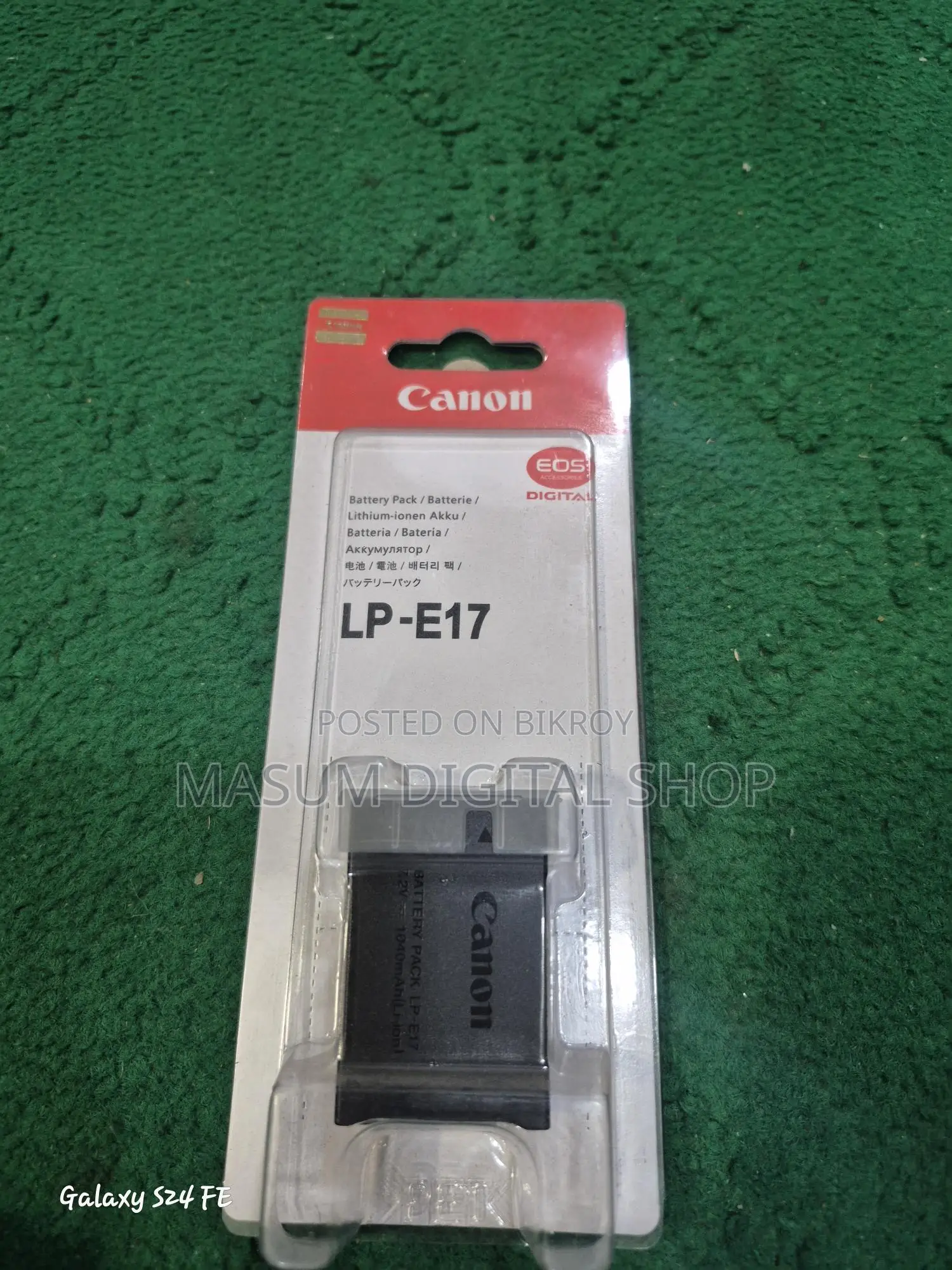 Canon Lp E 17 battery for 750, 760, 77, 800, 8000, and all camera models