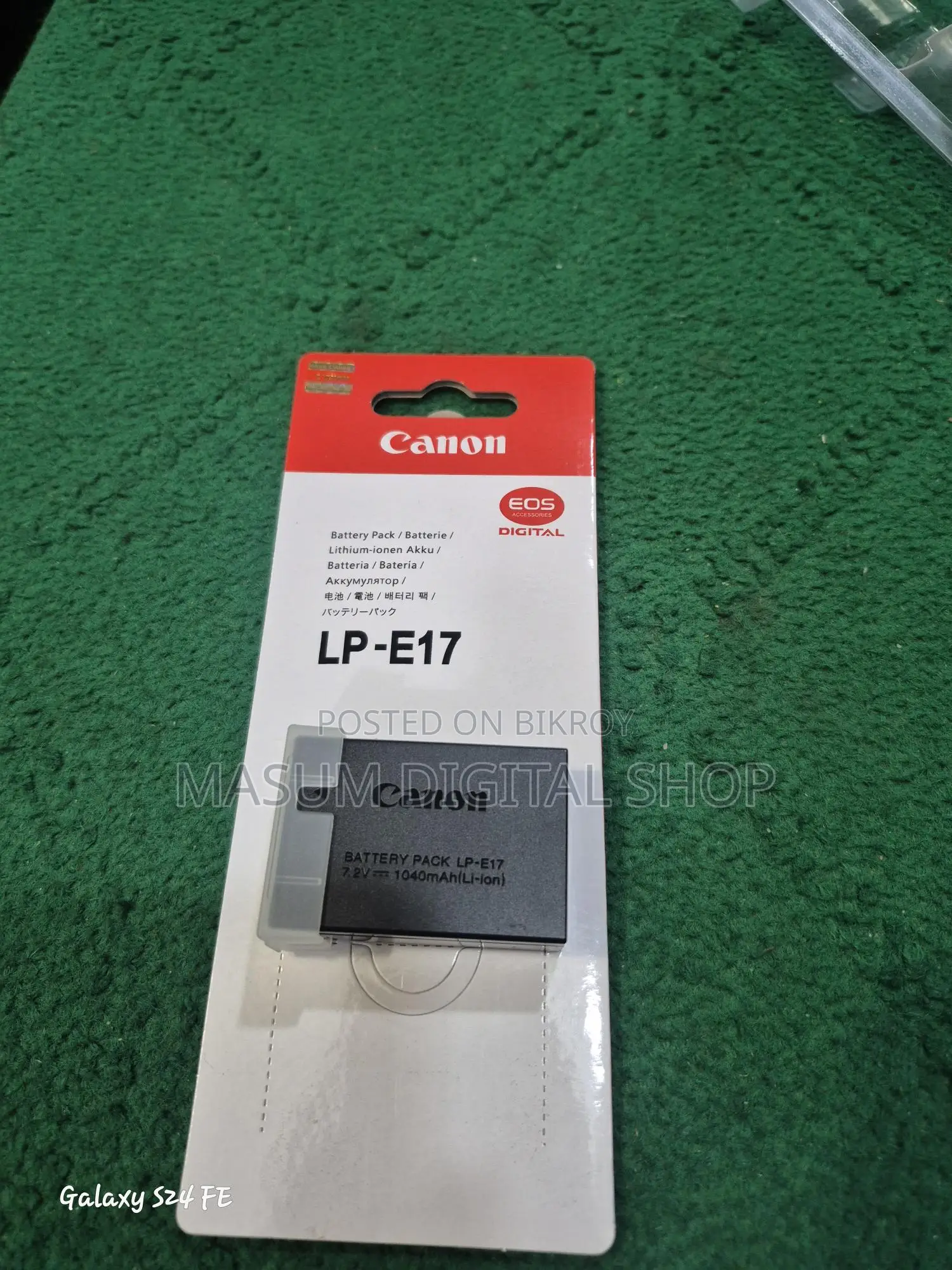 Canon Lp E 17 battery for 750, 760, 77, 800, 8000, and all camera models