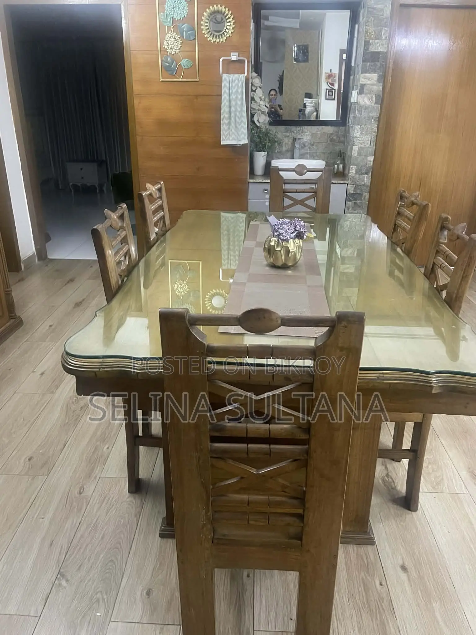 Original Shegun 6 Seater Dining Table