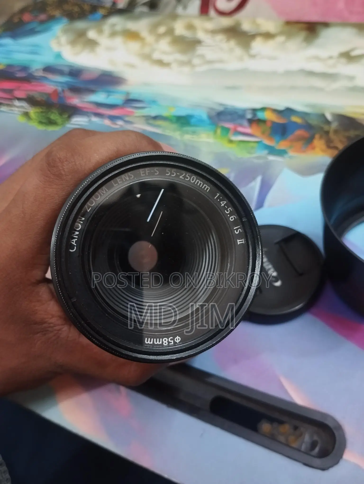 Canon 55-250 Is-ii Zoom Lense Full Fresh.