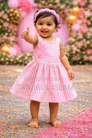 Baby Girl Pink Frock | 0-4 Years Stylish & Comfortable