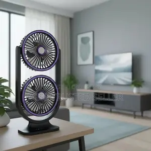 Double Head Portable Fan FS-29 | Battery