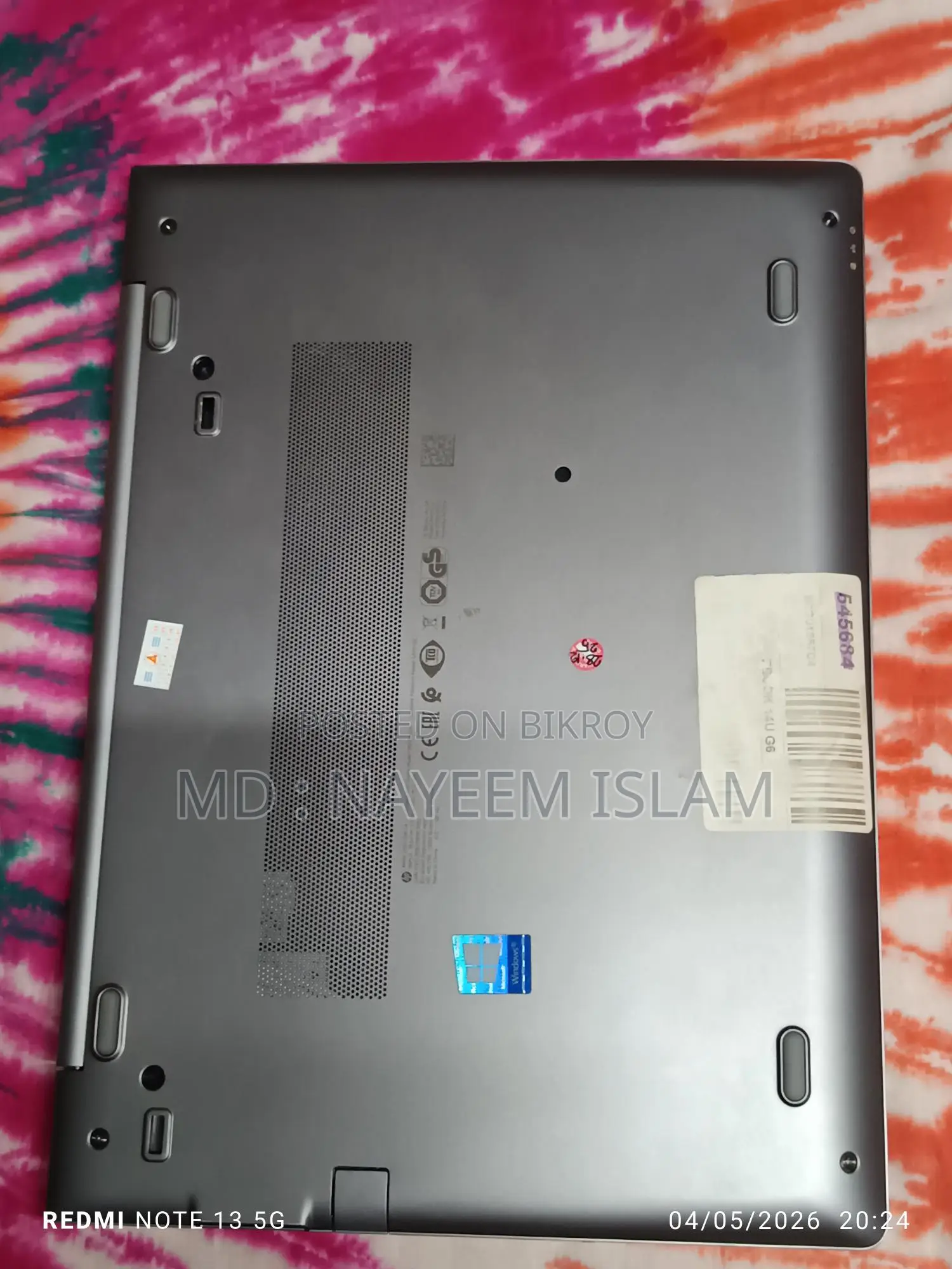 Hp Zbook 14u G6( I5. 8/256)(8th Gen) – Powerful Laptop For Sale!