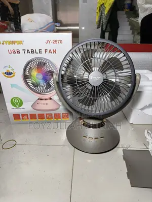 Jy Super JY-2570 9.4 Inch High Speed Rechargeable Table Fan