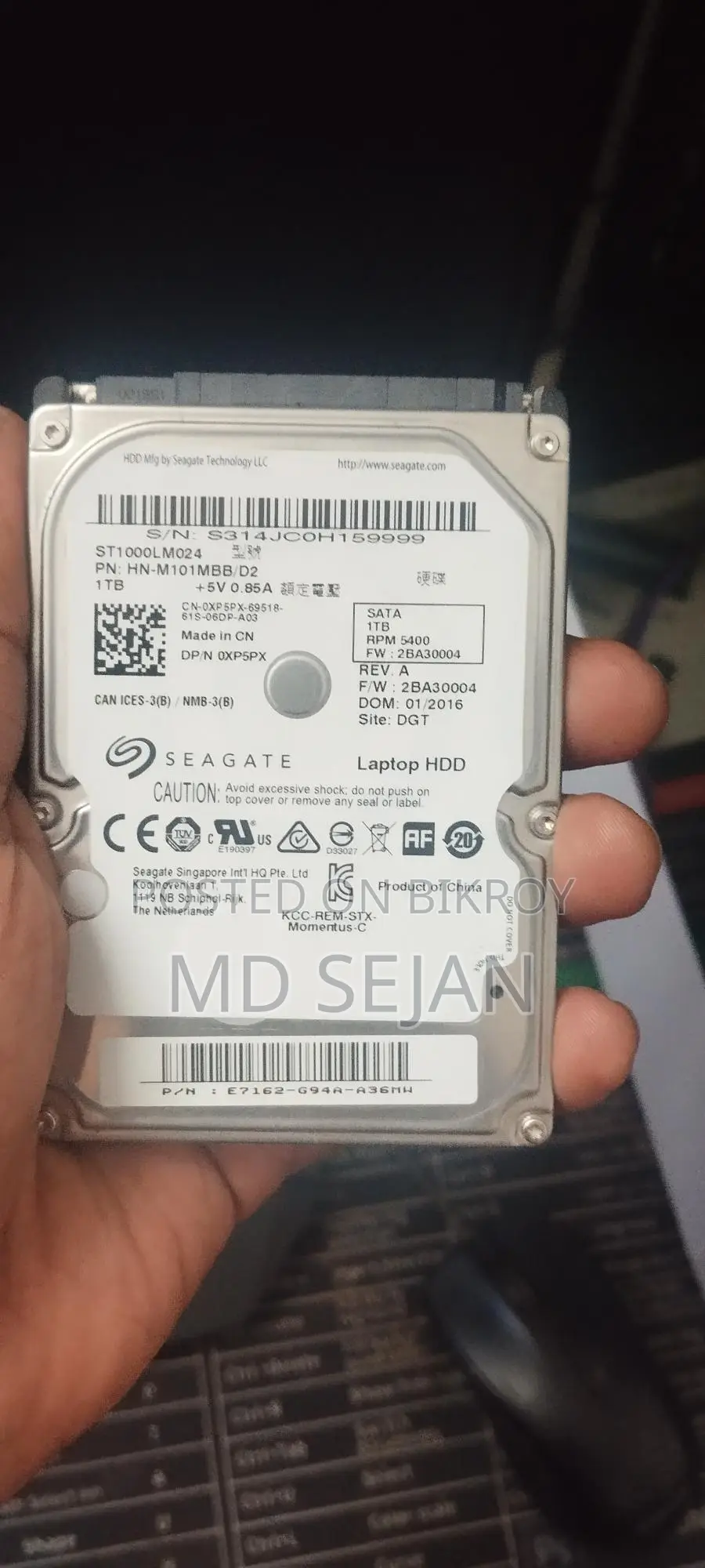 1 TB HDD 100% Health