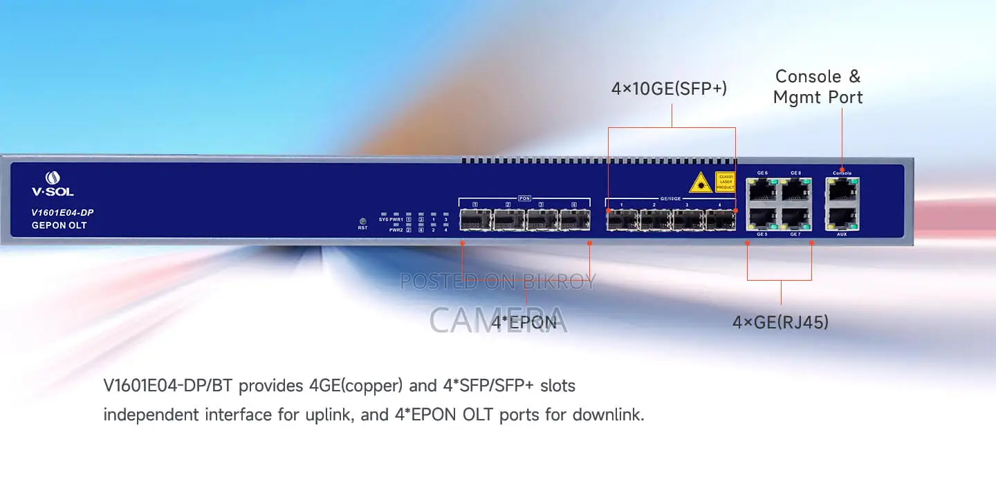 V-sol Epon 4 Port 10g Olt