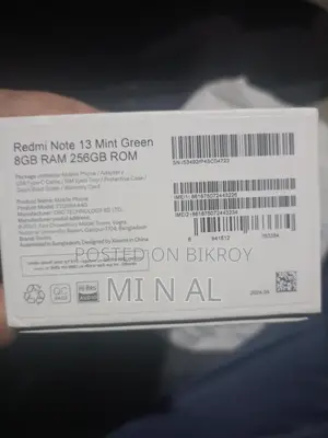 Xiaomi Redmi Note 13 কোনো সমোসা নাই (Used)