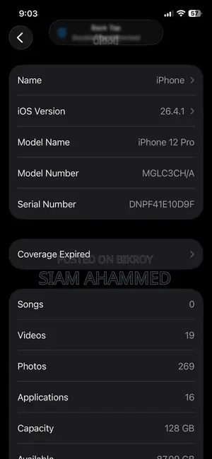 Apple iPhone 12 Pro Full Fresh (Used)