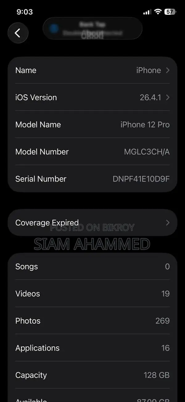 Apple iPhone 12 Pro Full Fresh (Used)