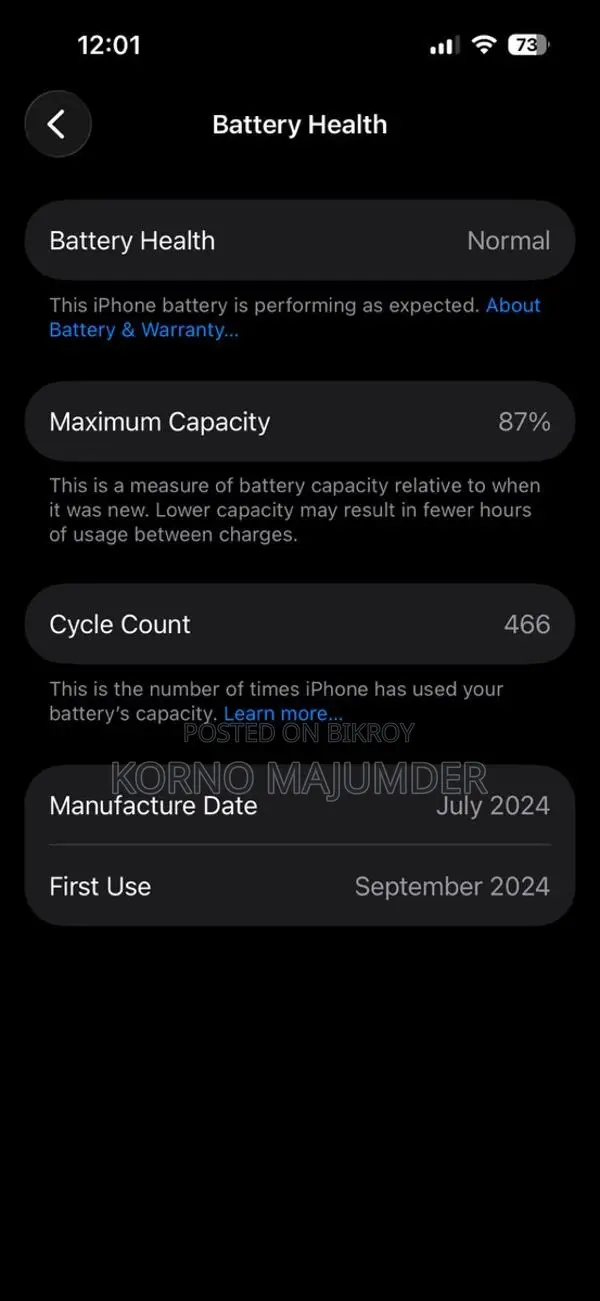 Apple iPhone 15 Base variant (Used)