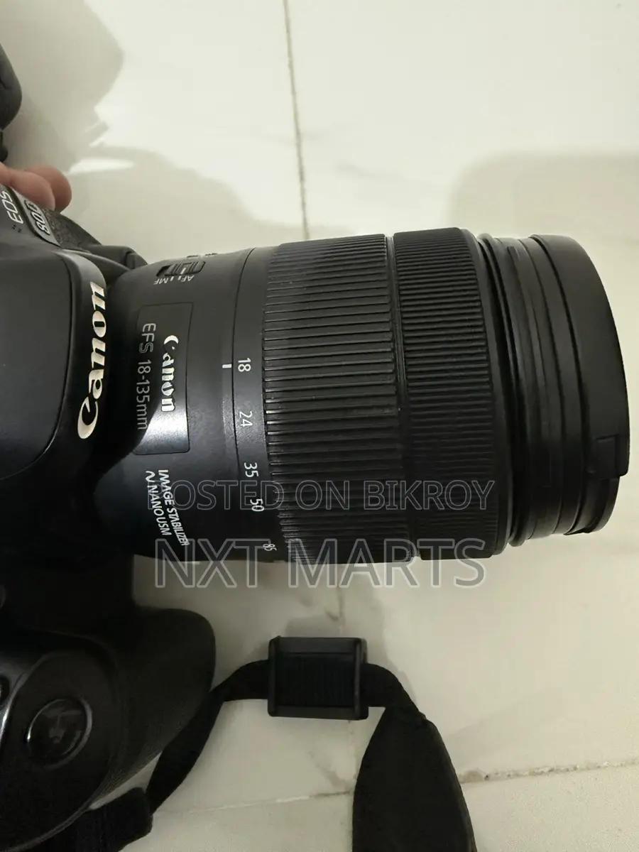 Canon EOS 80D DSLR Camera with 18-135mm USM Lens & External Flashlight