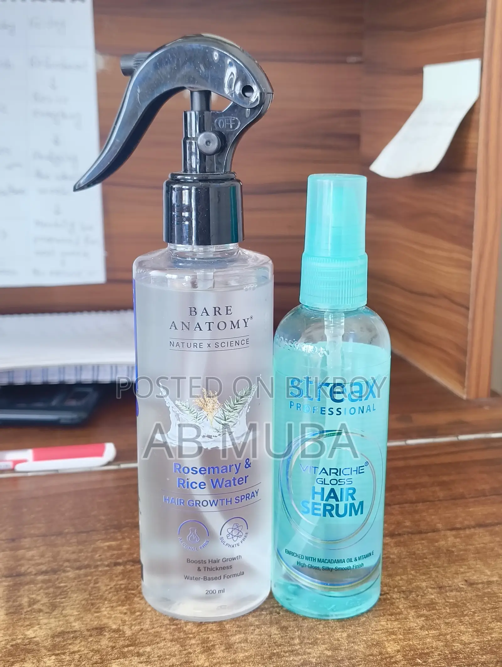 Hair Serum and Rice Water for Growth