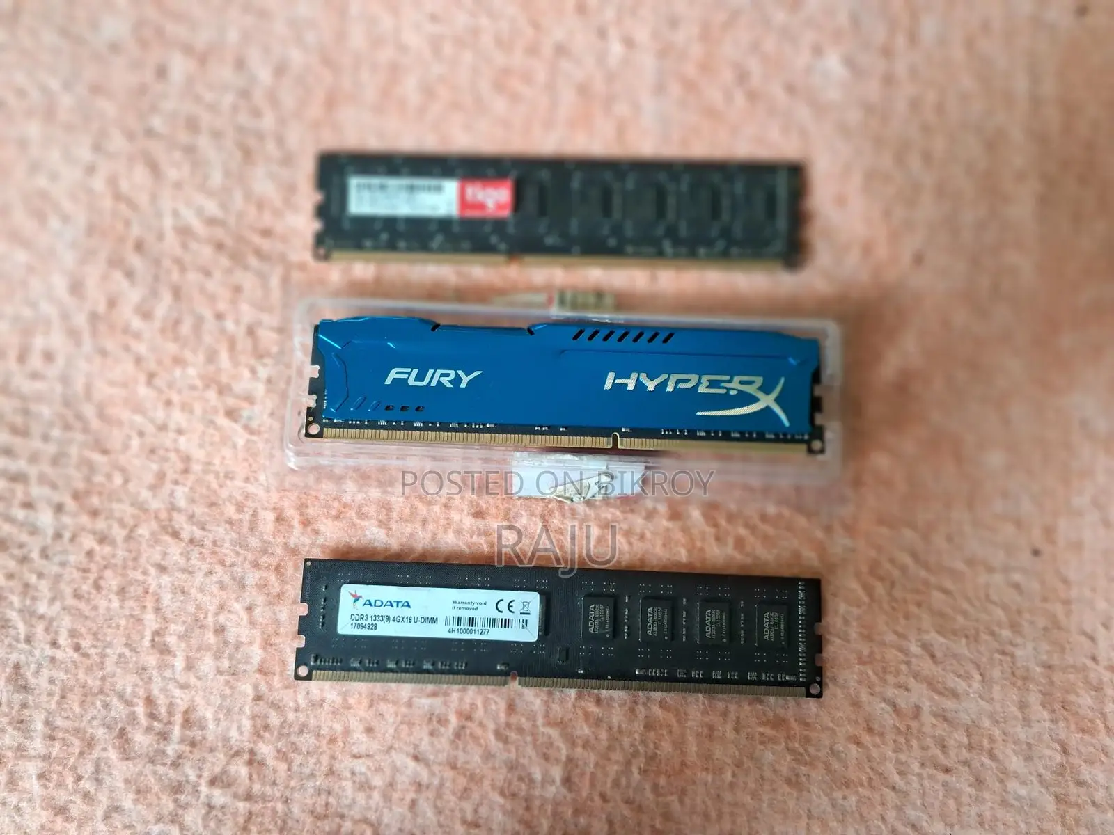 RAM Ddr3 Adata,fury,tigo