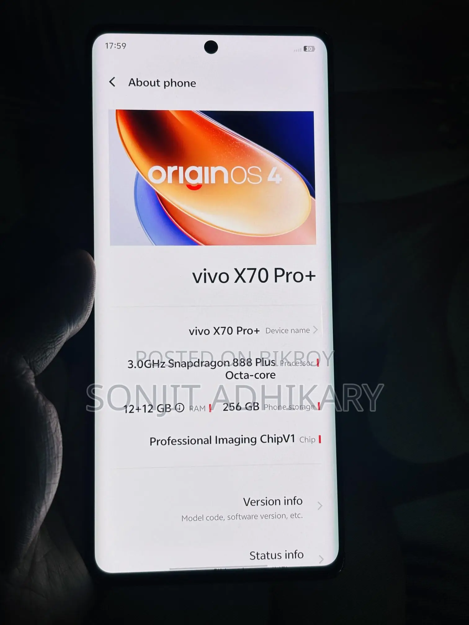 Vivo X70 Pro+ 12/256 (Used)