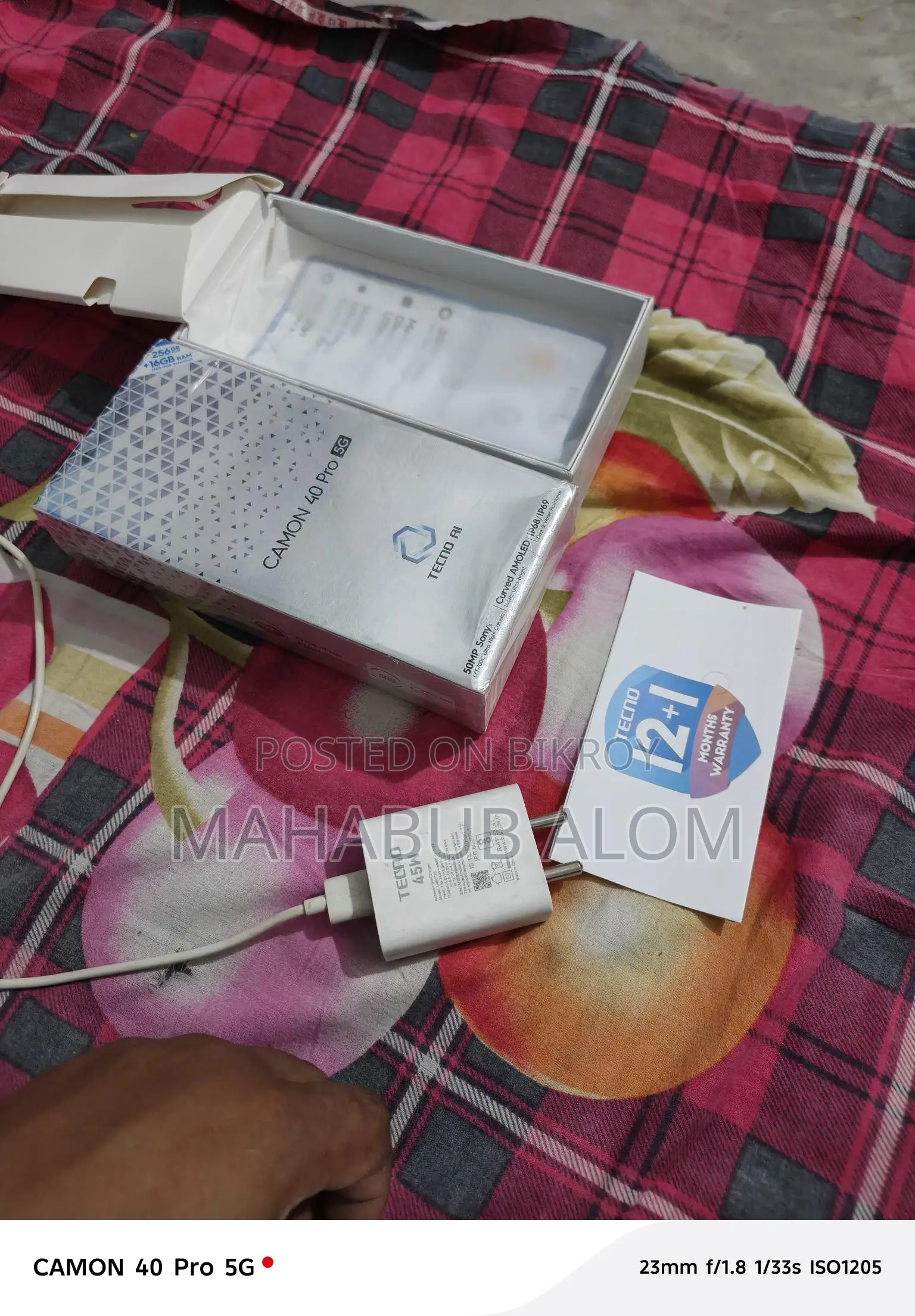 Tecno Camon 40 Pro (Used)