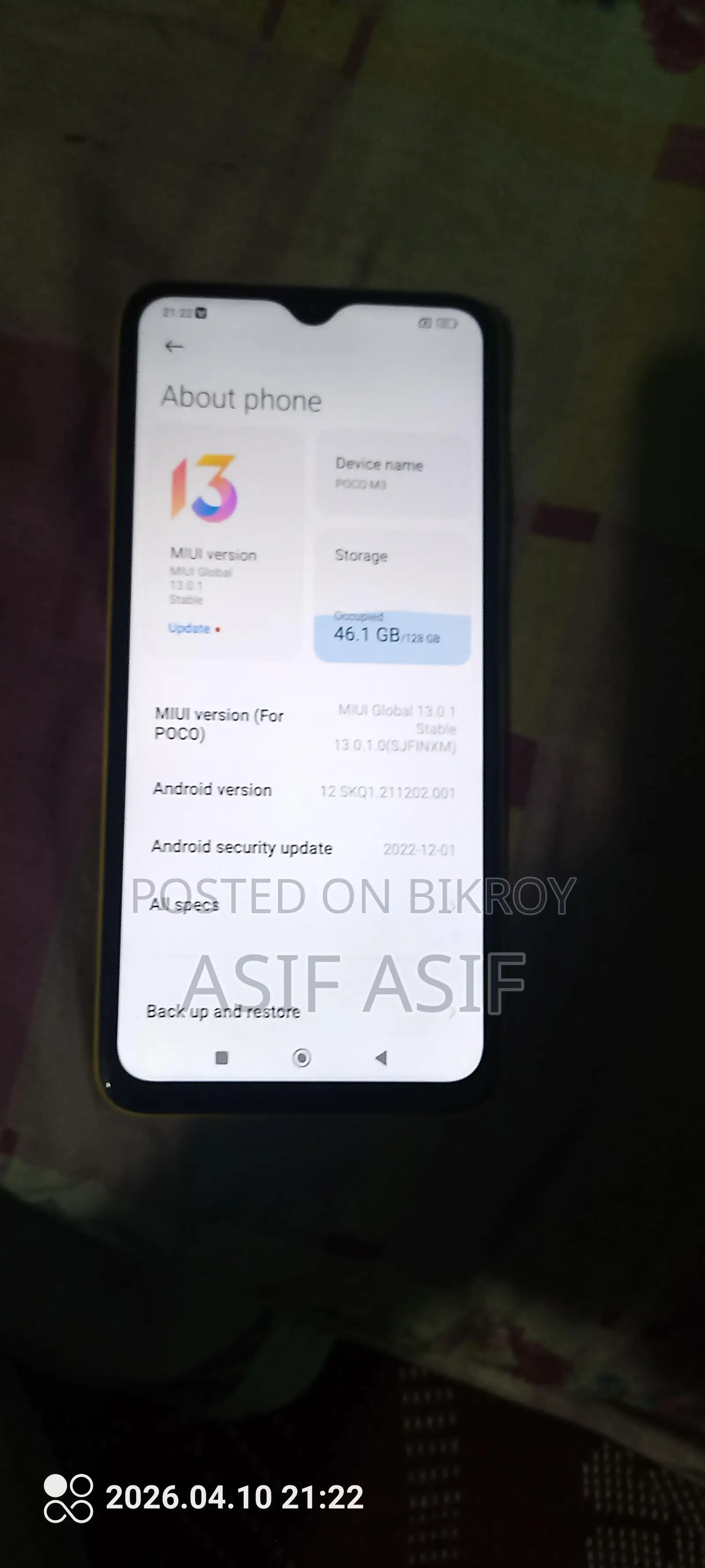 Xiaomi Poco M3 (Used)