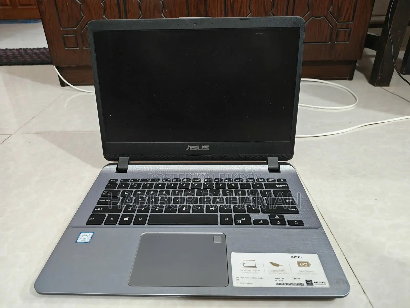 Asus X407UA Core i3 14.0" HD