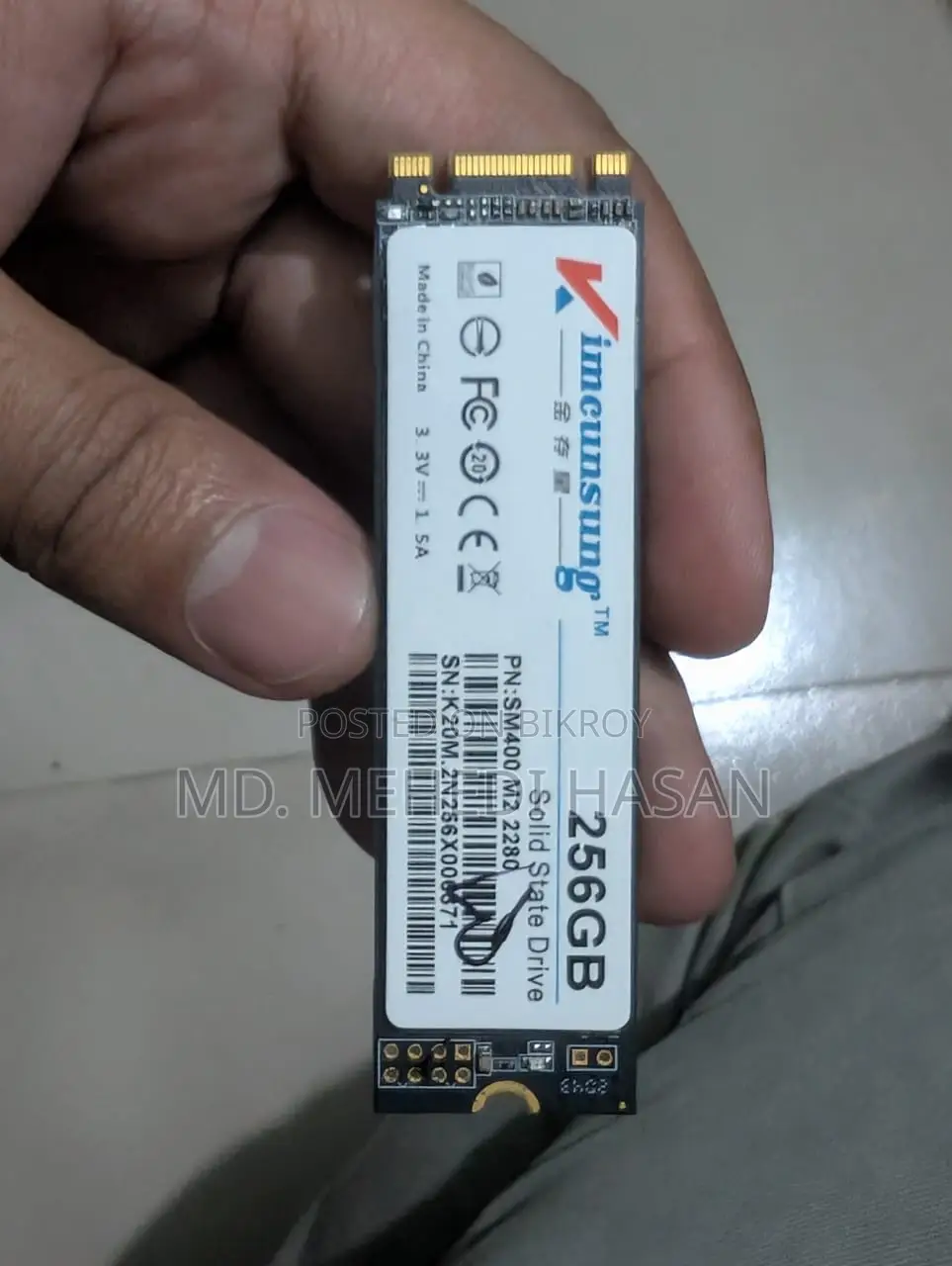 256 GB M.2 SATA SSD for Laptop + Desktop