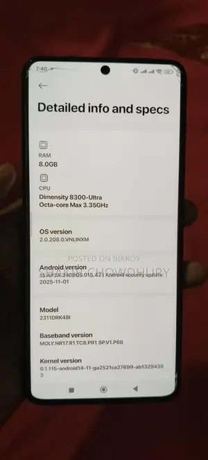 Xiaomi Poco X6 Pro (Used)