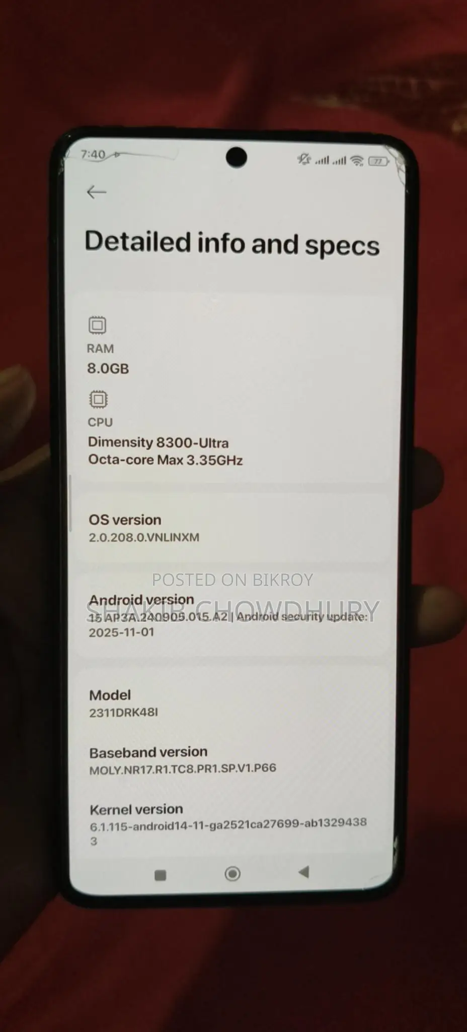 Xiaomi Poco X6 Pro (Used)