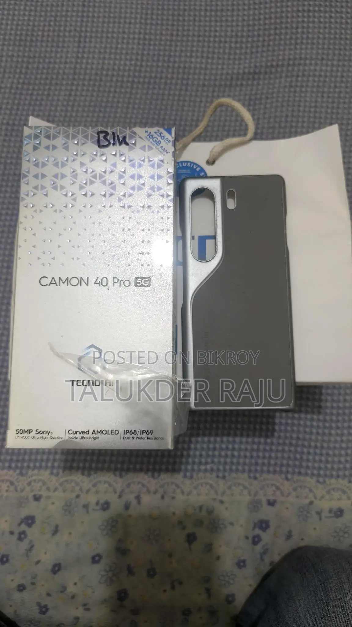 Tecno Camon 40 Pro 5g/8/256 (Used)