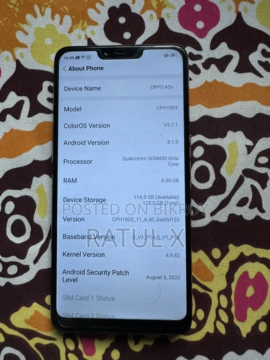 OPPO A3s (Used)