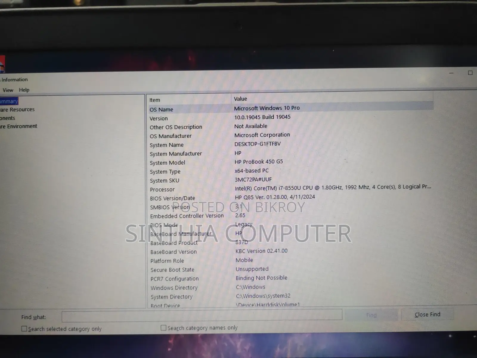 HP ProBook G5 Core i7 8th Gen Laptop