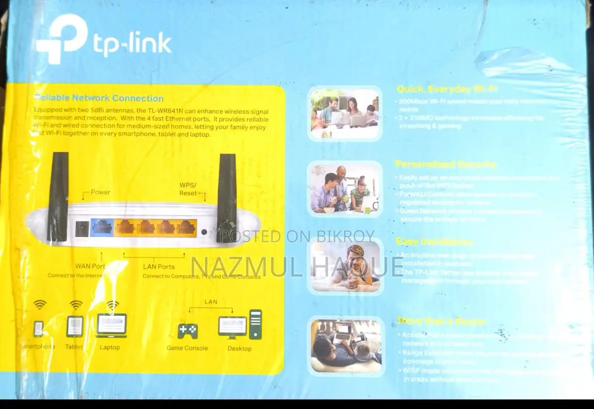 New Tp Link TL-WR841N Router