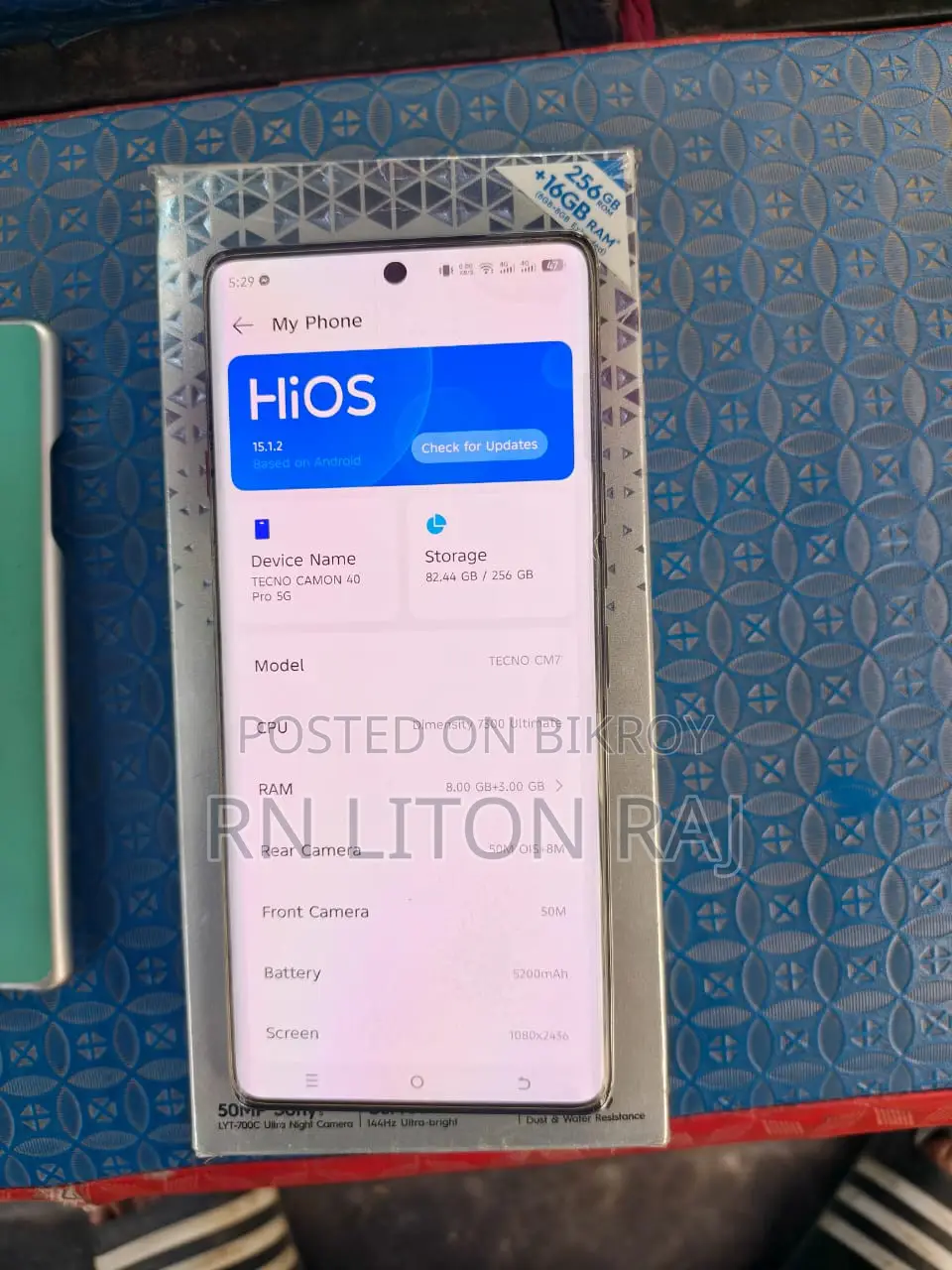 Tecno Camon 40 Pro 5G (Used)