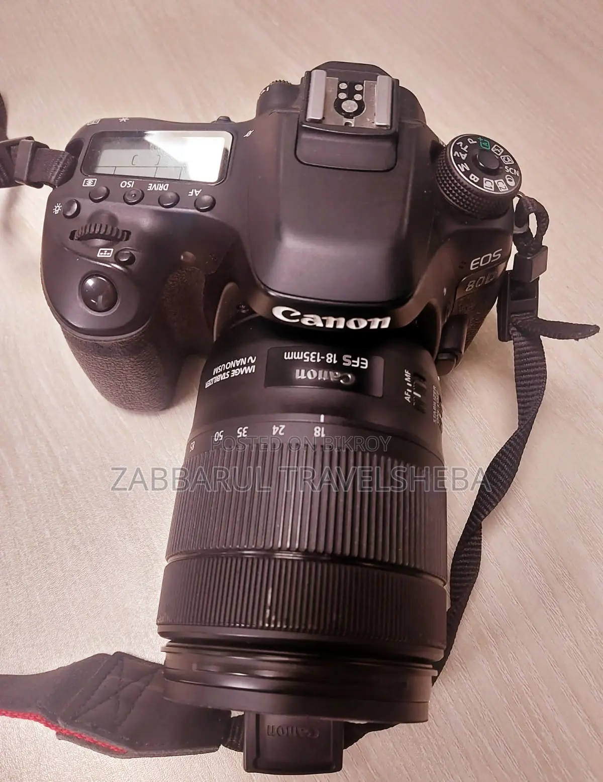 Canon EOS 80D DSLR Camera with EFS 18-135mm LENS