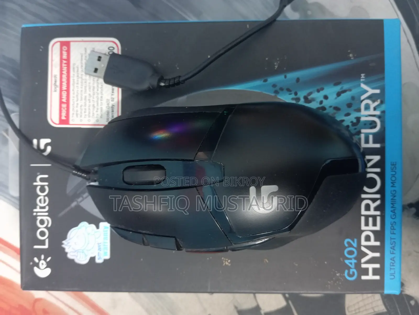 Logitech G402 Hyperion Fury Gaming Mouse