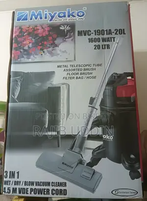 Vacuum Cleaner Sale - New Condition - Model MVC-1901A-20L-1600Watt