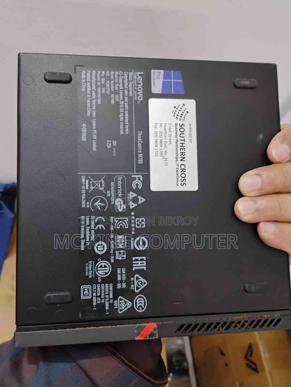 Desktop Computer Lenovo ThinkCentre M700 4GB Intel Core i3 SSD 128GB