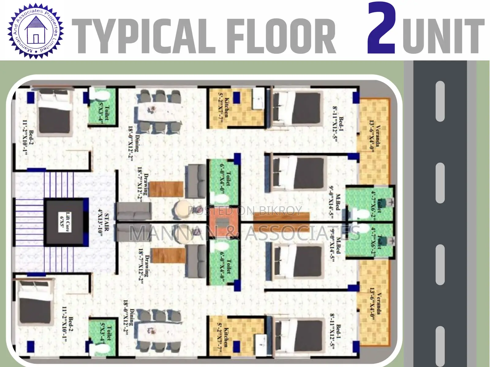 Flat/share for sale in a nearly ready building.