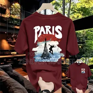 Premium Drop Shoulder T-shirt (Paris Print)