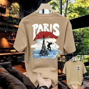 Premium Drop Shoulder T-shirt (Paris Print)