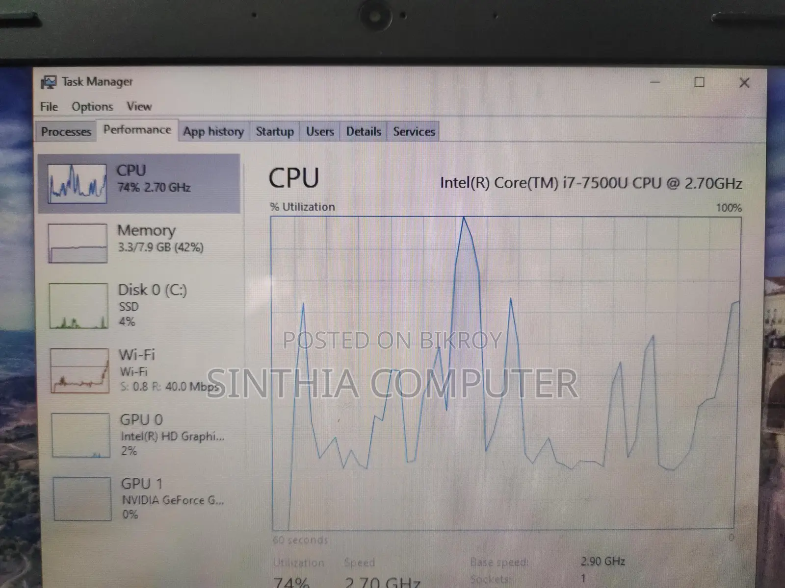 Lenovo 7th Gen Core i7 Gaming Laptop