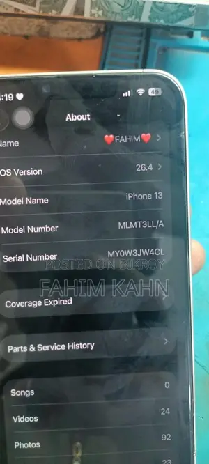 Apple iPhone 13 256 GB ROM with Box (Used)