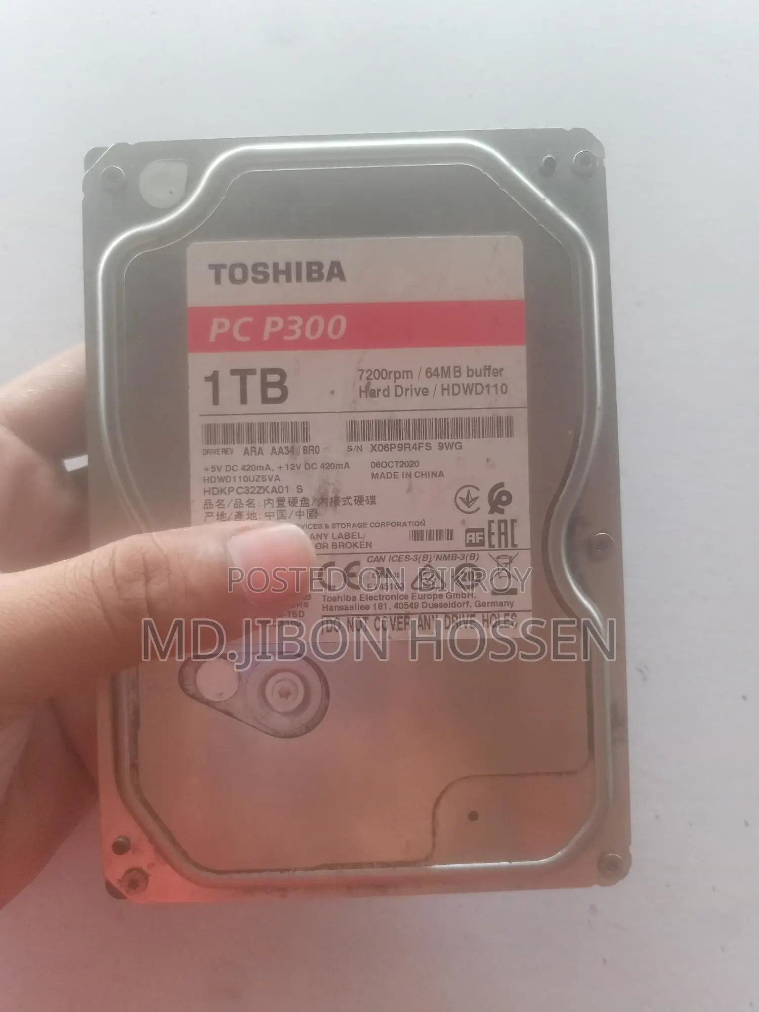Toshiba Hard Disk Drive
