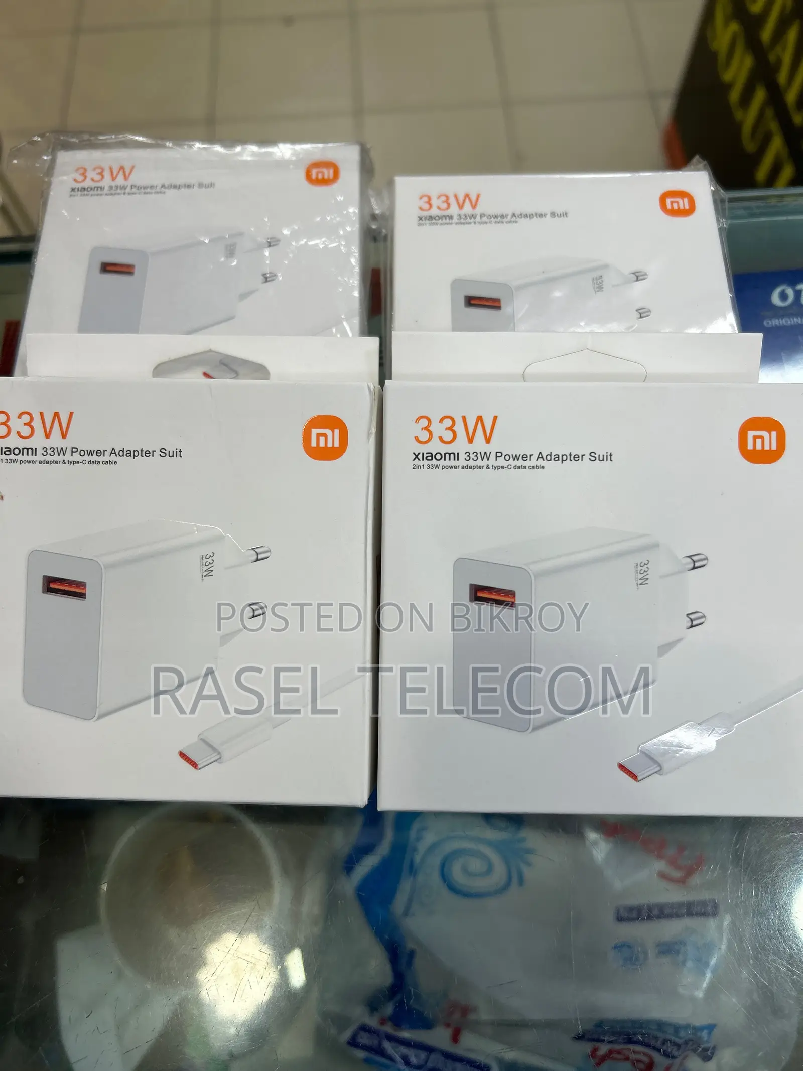 Xiaomi 33W SonicCharge Power Adapter Suit (Fast Charger + Type-C Cable)