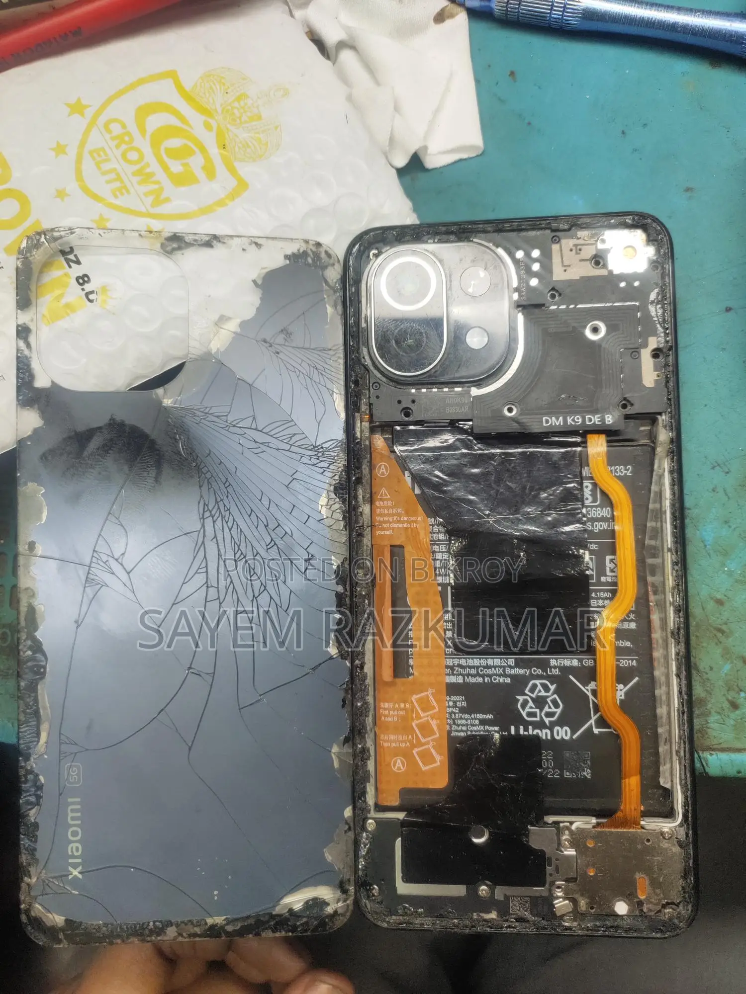 Mi 11 lite 5g parts sale