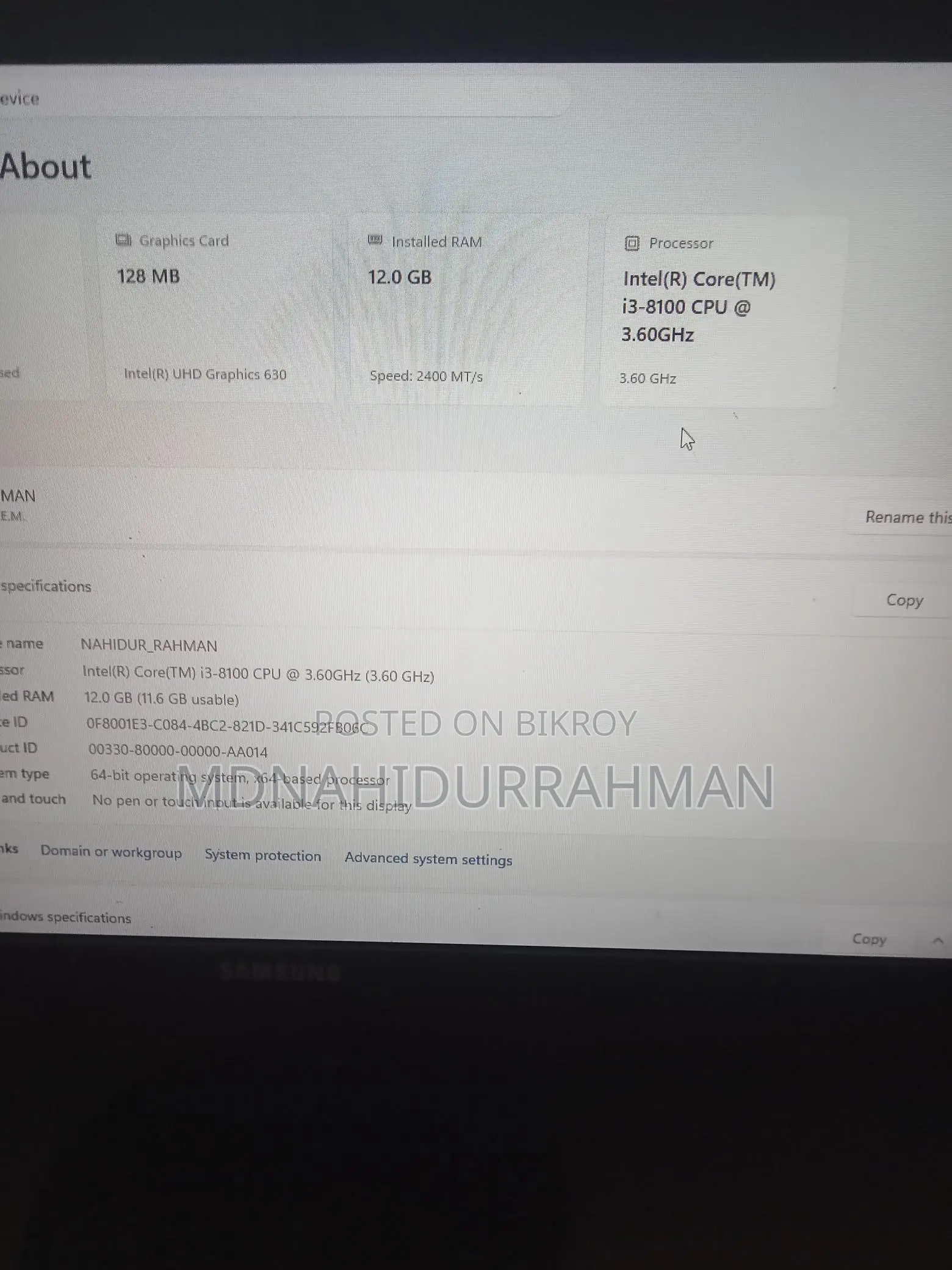 Computer For Sale with Table