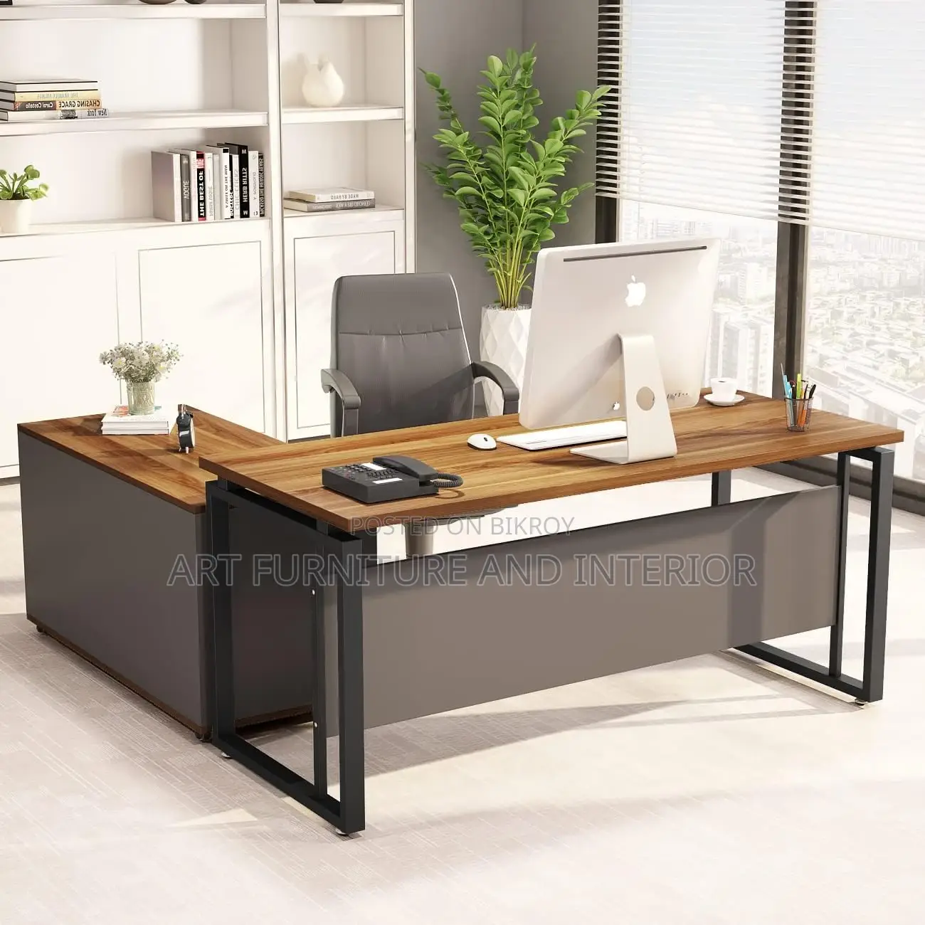 Mild Steel Office Table - 265